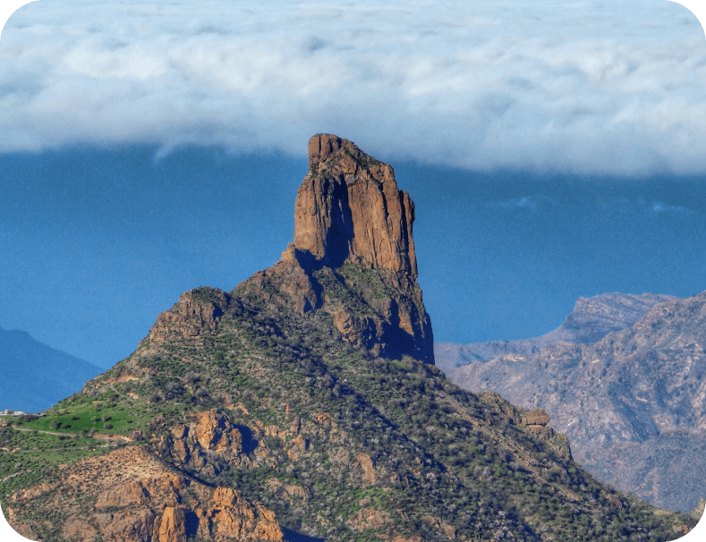 Imagen del Roque Bentayga, en Gran Canaria